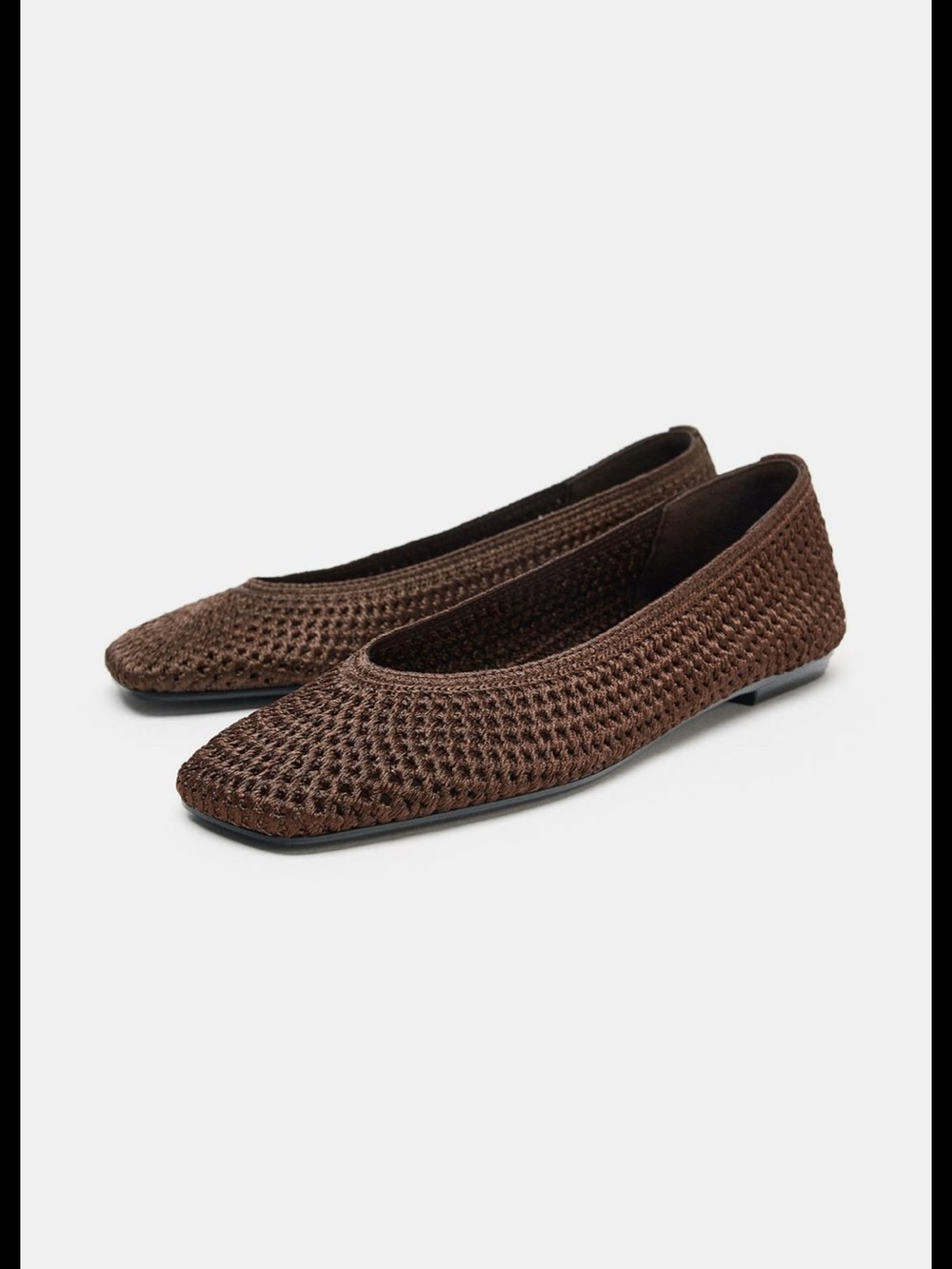 ZARA BRAIDED BALLET FLATS - Picture 2 of 5